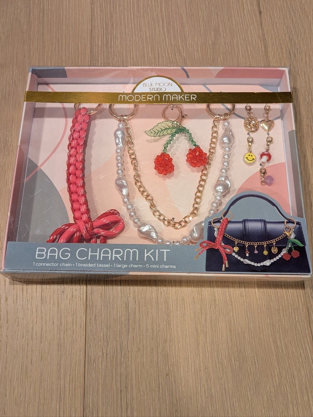 Modern Maker Pink Bag Charm Kit